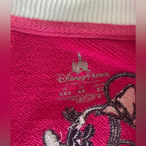 Disney Parks Pink Minnie Mouse Varsity style jacket. Size xxs (approx. 3-4t) - Picture 2 of 4